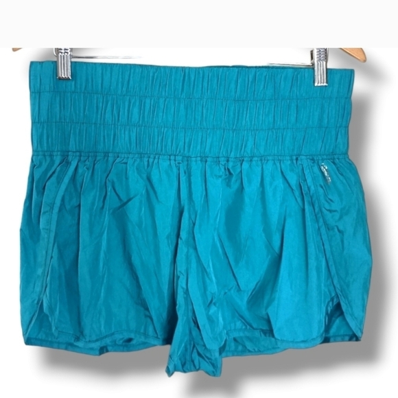 NEW Free People Movement Way Home Active Short in Turquoise Large - Picture 3 of 6